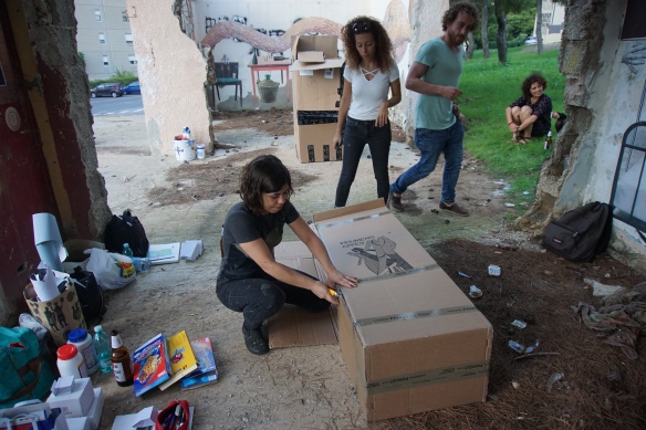 Paola Corrias site-specific installation at Sant'Elia